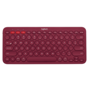 罗技（Logitech）K380蓝牙键盘多设备切换笔记本平板IPAD电脑适用时尚超薄静音巧克力按键 红色