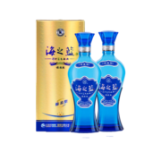 洋河蓝色经典 海之蓝  口感绵柔浓香型白酒 42度520ML*2瓶 双瓶装
