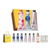 L'OCCITANE 欧舒丹 护手霜礼盒（乳木果30ml+玫瑰30ml+樱花30ml+赠定制礼袋+手霜10ml*5+洗发6ml*3）