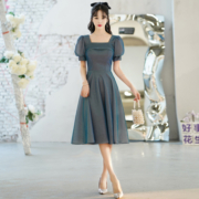 小晚礼服裙女小个子高级感气质洋装法式轻奢高端生日聚会平时可穿