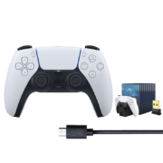 PlayStation 索尼  国行 PS5【冰雪白+蓝牙适配器+充电底座】蓝牙手柄