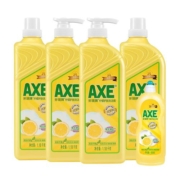 AXE/斧头牌洗洁精柠檬1.18kg*4瓶+600g超值大礼包可洗洗碗液