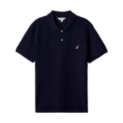 NAUTICA/诺帝卡男装夏季商务休闲棉氨透气短袖T恤polo衫男KX2100
