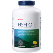 GNC健安喜 深海鱼油软胶囊大白瓶1000mg*360粒/瓶 Omega-3 DHA EPA 无腥味 家庭实惠装 海外原装进口