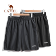 骆驼（CAMEL）男装 夏季户外宽松快干五分裤*3件 T0S2U8123