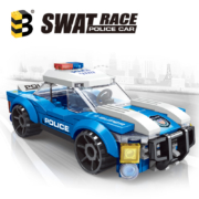 概率券: 联合创想 启蒙儿童积木拼装  蓝色警车