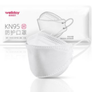 WELLDAY 维德 鱼形KN95口罩 30只 白色