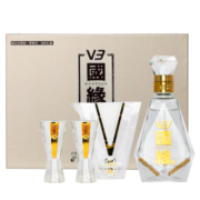 今世缘V3国缘精美酒具礼盒套装 白酒100ml*1