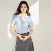 DUIBAI 对白 女式短袖针织衫 DDO036Q