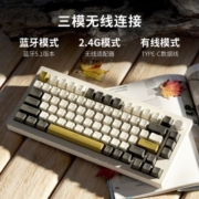 京造联名A3无线机械键盘客制化Gasket结构三模75%配列旋钮热插拔