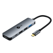 联想来酷 Type-C扩展坞USB-C转HDMI转接头3.0分线器适用苹果MacBook笔记本电脑4K投屏拓展坞五合一LKC1360