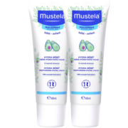 妙思乐（Mustela）儿童面霜 婴儿宝宝保湿霜滋润霜40ml*2 高保湿水润肌肤 法国进口