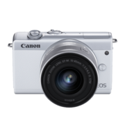 佳能（Canon）EOS M200  微单数码相机 白色15-45标准变焦镜头套装 （约2410万像素/眼部追焦）