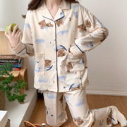 月子服夏季薄款产后纯棉哺乳睡衣夏天孕妇家居服春秋产妇长袖套装