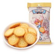 聚划算百亿补贴：Three Squirrels 三只松鼠 小圆饼奶盐味 100g*2袋