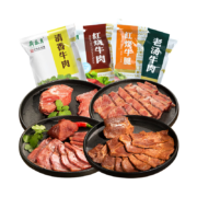 百亿补贴：月盛斋 老字号酱卤熟食牛肉即食 100g*4袋