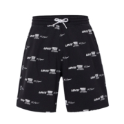 Levi's李维斯23新品男士休闲时尚LOGO印花短裤加绒A3099-0006