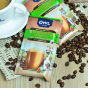 猫头鹰（OWL）拉白咖啡 马来西亚进口 即溶速溶咖啡 榛果1000g（内含50条）
