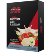 肌肉科技乳清蛋白棒代餐饱腹充能增肌控脂健身运动营养草莓酸奶味