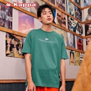 Kappa卡帕短袖情侣男女运动短袖宽松休闲T恤夏圆领字母印花半袖