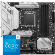 京东百亿补贴：MSI 微星 B760M 迫击炮 WIFI DDR5 主板+英特尔 i 5-13600KF CPU主板套装