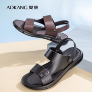 两穿设计！AOKANG 奥康 男士沙滩凉鞋 1233721071