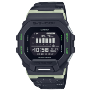 卡西欧（CASIO）手表G-SQUAD防震防水蓝牙多功能计步运动轻智能手表 GBD-200LM-1