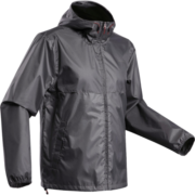 迪卡侬（DECATHLON）户外雨披外套男便携徒步登山骑行可收纳夹克QUMM NH100 石墨灰 L