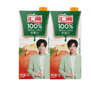 Plus会员，需抢券:汇源 果汁 100%果汁 1L*2盒 苹果汁