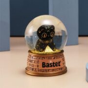 大英博物馆 安德森猫金字塔灯光水晶球摆件 金字塔灯光款