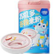 小鹿蓝蓝婴标有机谷物高铁米粉婴儿6个月宝宝零食钙铁锌营养辅食米糊225g