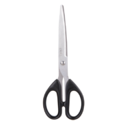 学生专享：deli得力 180mm中号办公生活剪刀 黑色6009
