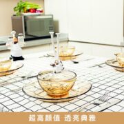 Pyrex 康宁餐具碗碟套装耐热玻璃耐高温双耳碗泡面碗面碗汤碗饭碗沙拉碗 汤碗*2