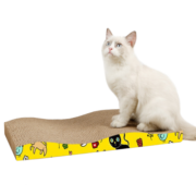 迪熊先生 宠物猫抓板 磨抓器猫玩具猫爪板耐抓猫薄荷幼猫瓦楞纸逗猫玩具宠物 波浪形猫抓板（43*21cm）