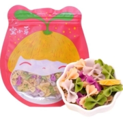 窝小芽蝴蝶面果蔬菜面缤纷彩色卡通造型萌趣颗粒面条75g*1袋