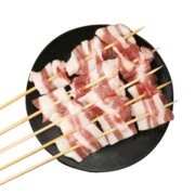 游牧御品 五花肉串10串烧烤食材烤五花肉烤肉串方便半成品 优选黑猪五花肉