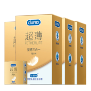 Durex 杜蕾斯 焕金超薄至感三合一避孕套 16只