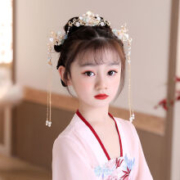 京东百亿补贴：梦君宸 女童头饰仙气套装 发钗 发冠+发簪