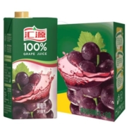 Plus会员:汇源100%橙汁1L*2盒纯果汁浓缩果汁饮料尝鲜装 1L*2盒（葡萄汁+葡萄汁）