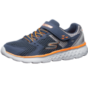 Skechers斯凯奇童鞋儿童运动鞋秋冬女童鞋男大童学生鞋科技跑步鞋97680L 男童/海军蓝色/灰色/NVGY 38