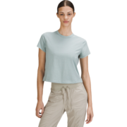 lululemon 丨Classic-Fit 女士棉混纺 T 恤 LW3FGDS 银蓝色 0
