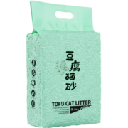 华畜 猫砂绿茶豆腐猫砂6L*4袋豆腐猫砂除味低尘速团猫砂宠物用品20斤