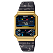 卡西欧（CASIO） 吃豆人PAC-MAN限量款复古经典方块手表 A100WEPC-1B