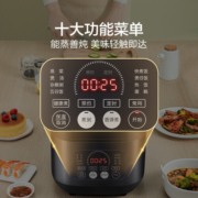 苏泊尔电饭煲 电饭锅 家用智能多功能一体家用4L铝合金不粘内胆2-8人4升养生饭电饭煲SF40FC996 4L 前置大面板