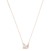 施华洛世奇（SWAROVSKI）【品牌官方直售】施华洛世奇天鹅 ICONIC SWAN  项链女轻奢饰品 镀玫瑰金色 5469989