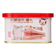 plus会员：小猪呵呵 火腿猪肉罐头 198g*8件