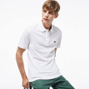【自营】Lacoste 法国鳄鱼男士Polo衫翻领刺绣休闲短袖纯色上衣夏