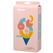 bebetourToyJoy系列纸尿裤 M50片（6-11kg）婴儿尿不湿亲肤舒爽双层吸收