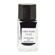 百乐（PILOT）钢笔墨水彩墨 竹炭 15ml INK-15-TAK 1瓶 日本原装进口