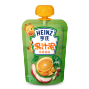 QQ端：Heinz  亨氏 乐维滋系列 果泥 3段 苹果香橙味120g*5件